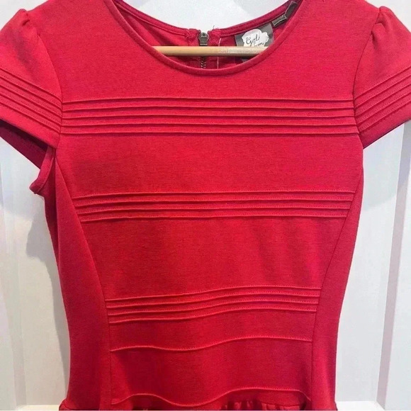Girls From Savoy Red Dress Sz 0 Babydoll Cap Sleeve Party Sexy Fit Anthropologie - Picture 5 of 10